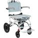 Wheelchair for Outdoor Ultralight Transport Wheelchair Aluminium Alloy Wheelchair with Adjustable Pedal and Handbrake for Adults Wheel Chair