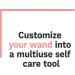 Le Wand Shiatsu Deep Tissue Massage Attachment - Grey OS | International Shipping Available - Buy Online on GoSupps.com