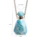 YGLINE Natural Gemstones Perfume Bottle Pendant Long Necklace - Unique International Shipping - Buy Online on GoSupps.com