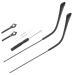 Gleavi 1 pair of glasses accessories Replacement glasses for glasses Glass holder glasses Brillen brick spare parts universal glasses bracket Tool glasses spare glasses for sunglasses suite black 14x0.4cm