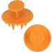 Gientan 2-Piece Silicone Head Massager & Scrubber - Dandruff Removal Shampoo Brush for Hair Growth (Wet & Dry) - Unisex Orange - Buy Online on GoSupps.com
