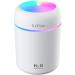 LtYioe Humidifier Portable Mini Humidifiers for Bedroom Personal Desktop Air Humidifier with Colorful Cycling Light 2 Mist Modes and Auto Shut-Off Super Quite for Office Home Car(White)