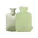 1L Hot Water Bottle with Soft Cover - 1000ml Hot Water Bag Warm Water Rubber Bottle with Removable Covers for Hand & Feet & Bed Warmer Gifts for Kids Men & Women Hot & Cold Compress Pain Relief 1000ml-Light Green