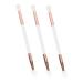 Healeved 3pcs Eye Shadow Brush Double Headed Eyeshadow Makeup Brush Multipurpose Tool Makeupset Wooden Handle