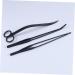 PopetPop 3-Piece Aquarium Scissors Set - Ideal for Aquatic Plants & Substrate Care - Durable Black Shears for Planted Aquariums - Buy Online on GoSupps.com