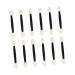 WOONEKY 24pcs Eyeliner Sponge Brush Smudge Eye Brush Dual Ended Eyeshadow Brush 7cm Black
