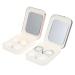 2 sets of colored contact lenses travel set for storage Control contact case Bulk eye lens holder container for contact lenses contact lens holder travel pp travel items cosmetics