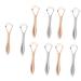 FRCOLOR 10 Pcs Tongue Brush Double Layer Stainless Steel Tongue Board