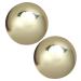 Yardwe 1 pair of myofascial release ball lacrosse massage rolls meditation ball Muscle massage ball Beautable massage balls Gymnasium balls Gymnasium ball copper-health balls hand the ball roll brass