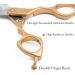 Moontay 6.5 Professional Curved Pet Grooming Scissor - 440C Japanese Stainless Steel, Ultra-Light Aluminum Handle, Dog Cat Shear/Scissor - Gold 6.5 Straight Cutting - Buy Online on GoSupps.com
