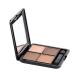 WOONEKY 4 Mirror Elegant Brown Eyeshadow Makeup Sponge Shadow Matte Eye with and Colors