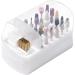Nail Organizers and Storage | 2 in 1 Nail Drill Bit Set & Holder Nail Drill Stand with Non-Slip Base Anti-Splash Design for Home Salon - Buy Online on GoSupps.com