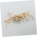Angoily flower hairpin hair comb mosaic bride pearl hairpin comb hair clip comb little pearl hair pin hairpin manual flower hair clip comb - Buy Online on GoSupps.com