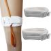 2PC Catheter Leg Bag Holder Adjustable Catheter Leg Strap Urinary Drainage Tube Holder Catheter Stabilization Device Anti Slip Anti Irritation Catheter Holder Elastic Comfortable