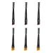 Beaupretty Eyebrow Brush Comb Set 6 Pieces Mini Double Ended Eyebrow Brush Spoolie Portable Angled Brow Brush for Eye Brow Powders Precision Application Blending (Black)