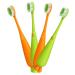 Gleavi 4 pieces of carrot toothbrush carrot toothbrush manual toothbrush soft contoured bristle manual toothbrush hand toothbrush tooth toothbrushes pp household toddler