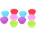 Cake Mold 10Pcs Silicone Muffin Cup Resuable Food Grade Cake Mold Cupcake Liners for Bakery Home - Buy Online on GoSupps.com