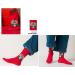 Chinese New Year Red Lucky Socks - 4 Pairs for Men and Women | Spring Festival Gift | Comic Embroidery | Size 37-43 - Buy Online on GoSupps.com