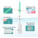 Dual Use Interdental Brushes - Soft Silicone Toothpick Floss Brush for Orthodontic Cleaning - 30pcs Blue - Buy Online on GoSupps.com