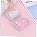 Partykindom 6 STK Mini Colored Contact Lens Containers with Cleaning Case & Mirror - Japanese Style Holder - Buy Online on GoSupps.com