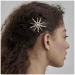 Cimenexe Vintage Star Pearl Hair Clip Pearl Crystal Hair Barrette Paved Star Hair Pins Clips Gold Crystal Barrette Headclip Star Headwear Decorative Hair Accessories Jewelry for Women and Girls