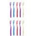 TEONEI Hard Bristles Toothbrush Manual Toothbrush Pocket Toothbrush Travel Toothbrush Durable Practical Cleaning Toothbrush 10PCS