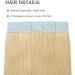 SEGO TAPE Real Hair Extensions 20 Tressen 50g - 18 Medium Blonde #24 with 10 Free Tapes | Premium Remy Hair for Effortless Beauty - Buy Online on GoSupps.com