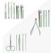 Nail Clippers Kit Nail Clippers 16-Piece Personal Care Nail Art Stainless Steel Manicure Kit with Nail File for Men and Women Home Travel Nail Kit Travel Nail Clippers Green - Buy Online on GoSupps.com