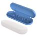 Cdemiy toothbrushes etui 2 pieces electric toothbrush travel case portable toothbrush etui universal toothbrush case compatible with oral b pulsonic slim travel tooth brush for travel camping