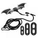Bearded Dragon Lizard Reptiles Leash Harness 3 Size Pack Wing Adjustable for Bearded Dragon Lizard ReptilesOutdoor Safety Walking silver