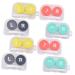 Homsfou 24 STK contact lens box glasses box glasses case lens container made of plastic storage container for contact lenses lentil-interchangeable contact holder Care suitcase