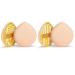 Auauy 2pcs Makeup Sponge - Washable Reusable Beauty Blender for Loose Powder & Liquid Cosmetics - Wet/Dry Makeup Tool - Yellow - Buy Online on GoSupps.com