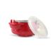 Neno Thermal Children's Tableware Set - Baby Feeding Containers Fork and Suction Bowls in Mucca Red | 200ml Silicone Bottle | Safe & Non-Slip - Buy Online on GoSupps.com