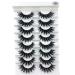 HBZGTLAD 3D Mink Eyelashes â€“ 8 Pairs Long Natural False Lashes for Stunning Makeup (B03) - Buy Online on GoSupps.com