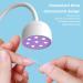 dijiusidy Nail Dryer Flexible Gooseneck Adjustable LED Hands-free Manicure Polish Gel Lamp Lighting Home Fingernail Light Direct Power - Buy Online on GoSupps.com