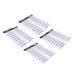 DRESSOOS 4pcs Eyebrow Stickers Tool Stickers Authentic Brow Eyebrow Stencils Make up Transfer Stickers 6d