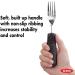 NRS Healthcare Good Grips Weighted Fork - Ergonomic Design for Easy Dining - Buy Online on GoSupps.com