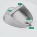 High-Efficiency Flushing Adult Stainless Steel Urinal Automatic Induction Wall-Mounted Urinal with Flush Valve Deodorant and Anti-Blocking Public Toilet Urinal Used in - Buy Online on GoSupps.com