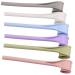 6 Pieces Reusable Silicone Straws Snap Straw-Openable Design Removable Easy Clean Food-Grade Random Color