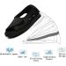 CYN Breathable Lightweight X-Wide Diabetic Men's Slippers with Memory Foam - Black, 7US/25.5cm - Buy Online on GoSupps.com