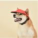Adjustable Dog Baseball Cap with Ears - Sun Protection for Small & Medium Dogs | Summer Outdoor Sports Gear (Red M) - Buy Online on GoSupps.com