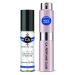 CA Perfume Duo Impression of Kors Midnight Shimmer For Women Eau de Parfum Refillable Atomizer Sprayer + Fragrance Body Oil Long Lasting Sample Travel Size Roll-On Bottle 0.27 Fl Oz+0.33 Fl Oz