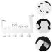 Cabilock Hook up Purse Hanger Purse Hooks Towel Hanger Animal Hook Rack Punch- Hook Coat Hook Ordinary 30X15.5CM White - Buy Online on GoSupps.com