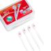 Mini Brushes-Disposable Toothbrushes with Toothpaste Travel Toothbrushes Portable for Work or Travel (Peach)