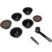 Eujgoov Kit de Dosettes de caf R utilisables 5 Pi ces Capsules de caf Rechargeables Vides avec Couvercles Cuill re Brosse pour Machines Scellage Efficace Capsules de Bricolage (BLACK) - Buy Online on GoSupps.com