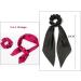 Hair Scarf Scrunchies Bow Scrunchies for Hair Chiffon Floral Scarf BowPonytail Holder for Women Girls (liangA) - Buy Online on GoSupps.com