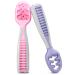 NumNum Baby Spoons Set Pre-Spoon GOOtensils for Kids Aged 6+ Months - First Stage Baby Led Weaning (BLW) Teething Spoon - Self Feeding Silicone Toddler Food Utensils - 2 Spoons Lilac/Rosebud