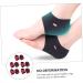 5 Pairs Silicone Heel Covers - Comfortable Heel Support & Protection for Men and Women | Heel Socks & Gel Pads for Foot Care | Black SBR - Buy Online on GoSupps.com