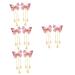 Beavorty 4 Pairs hanfu butterfly headdress metallic hair clips han chinese costume accessories kids hair claw clips for girls hair styling accessories child alloy decorate tassel
