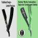 Professional Razor Holder - Ultra 3mm Exposed Straight Razor Holder for Short & Long Blades - Safe Clip System (Gold - Buy Online on GoSupps.com